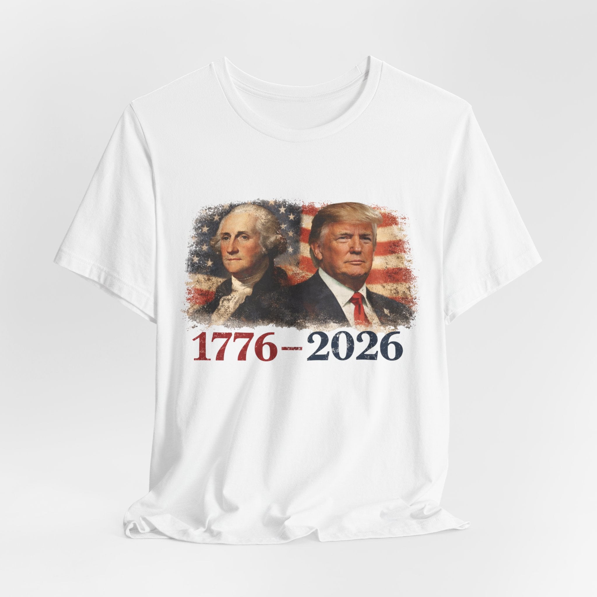 Washington And Trump 1776 Unisex Short Sleeve Tee